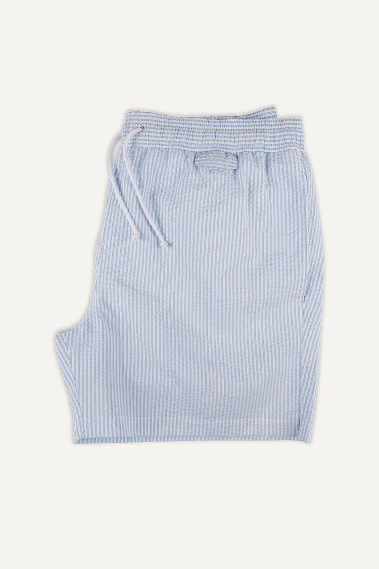 MAILLOT DE BAIN INDIEN BLEU CIEL - BLANC