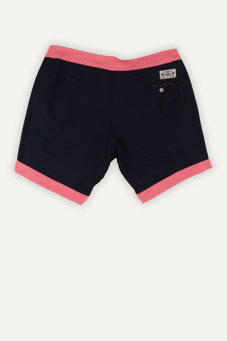 MAILLOT DE BAIN BLEU MARINE-ROSE FLUO