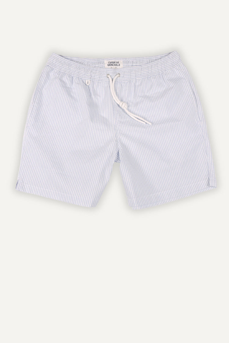 MAILLOT DE BAIN INDIEN BLEU CIEL - BLANC