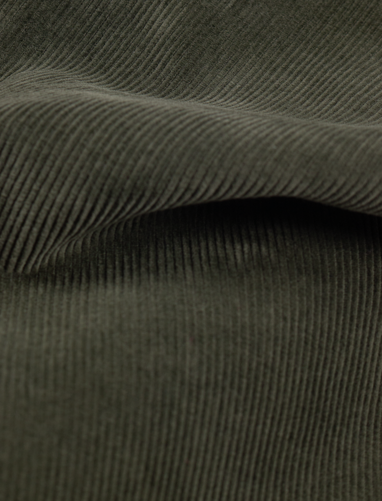 CHARLES - Pantalons 5 poches velour Vert Kaki !