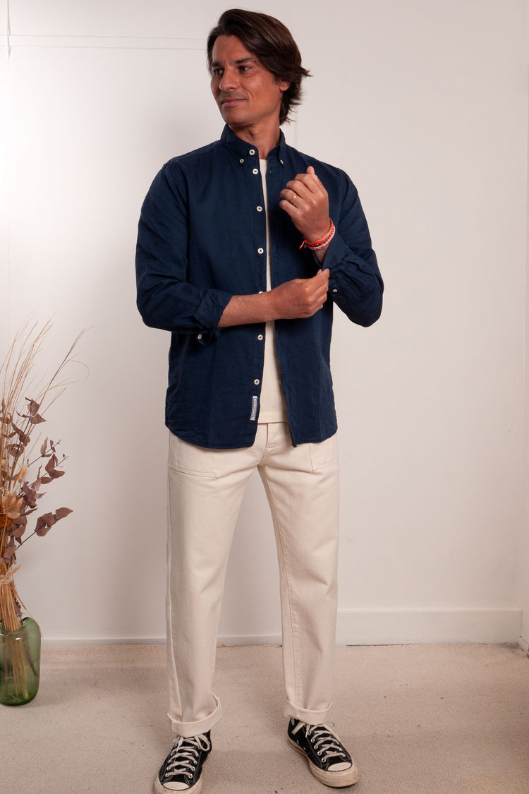 CHEMISE NICOLAS BLEU MARINE
