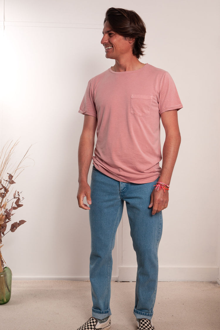 TEE-SHIRT JULIEN VIEUX ROSE
