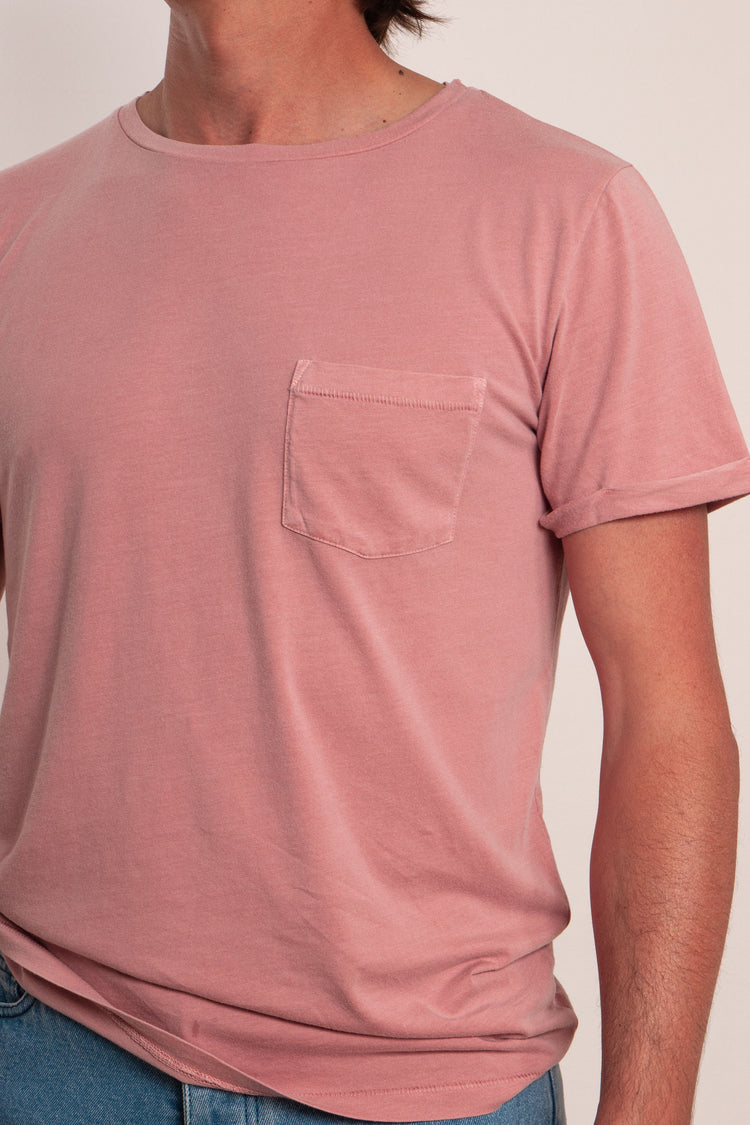 TEE-SHIRT JULIEN VIEUX ROSE