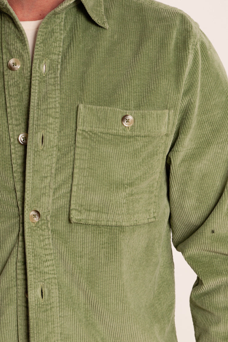SURCHEMISE VELOURS VERT