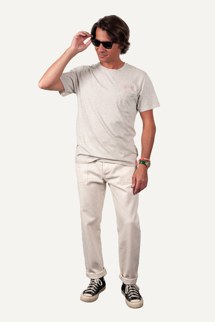 TEE-SHIRT RIO GRIS CHINÉ
