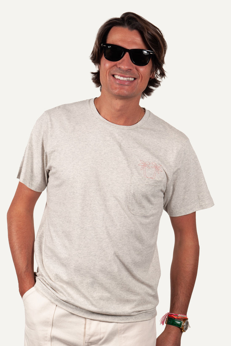 TEE-SHIRT RIO GRIS CHINÉ