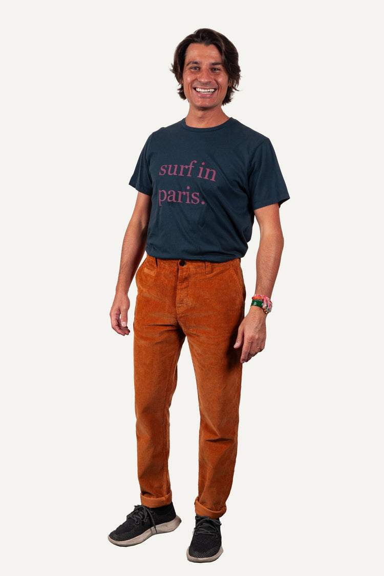 TEE-SHIRT SURF IN PARIS BLEU MARINE / ROSE