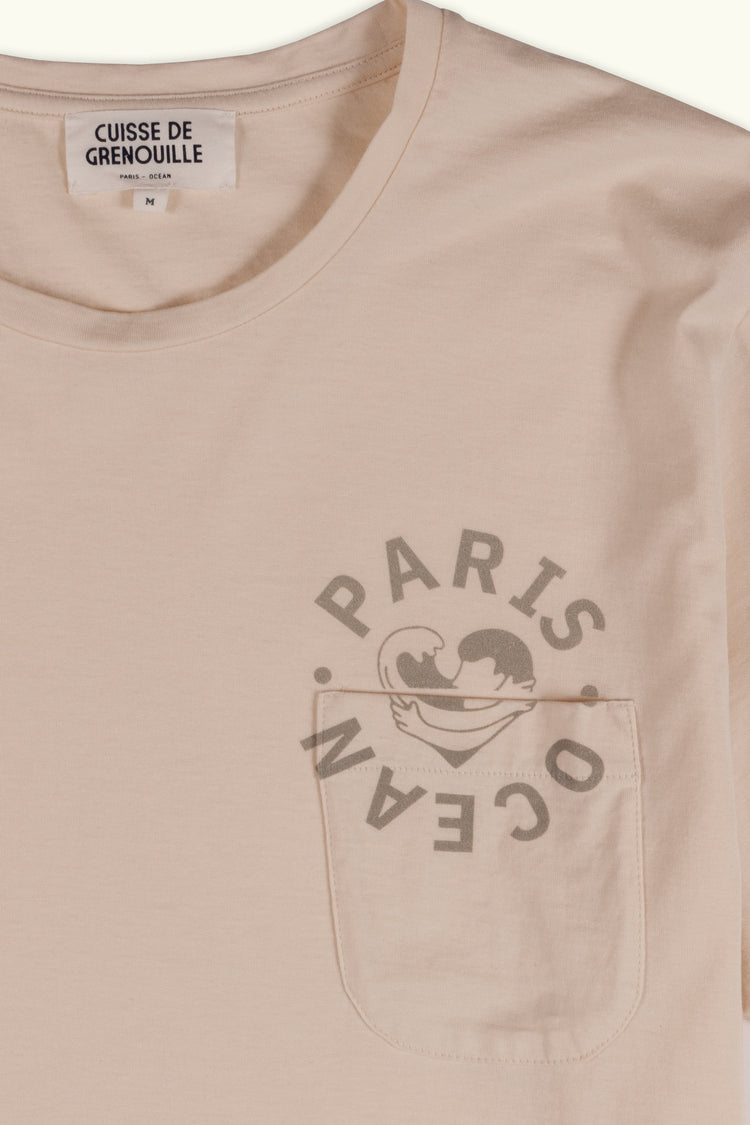 TEE-SHIRT PARIS OCÉAN ECRU