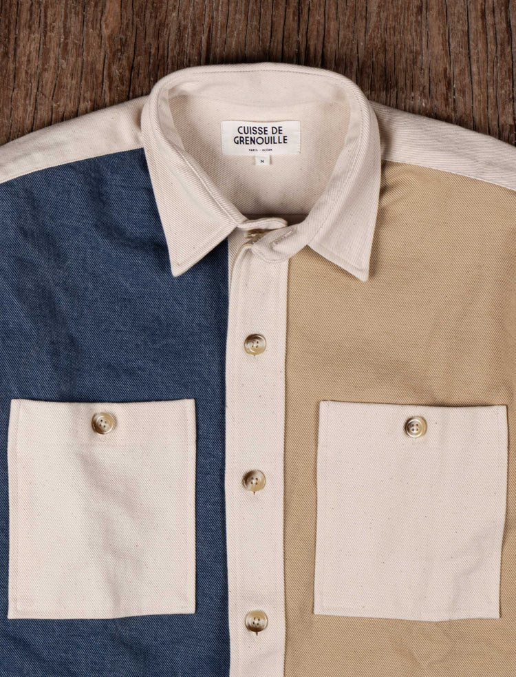 SURCHEMISE EN TWILL MULTICOLORE