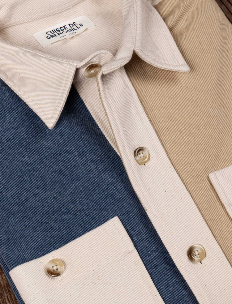 SURCHEMISE EN TWILL MULTICOLORE