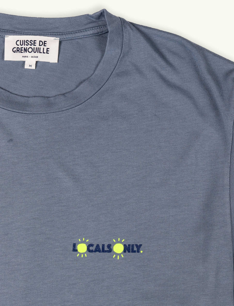 TEE-SHIRT BLEU ARDOISE LOCALS ONLY