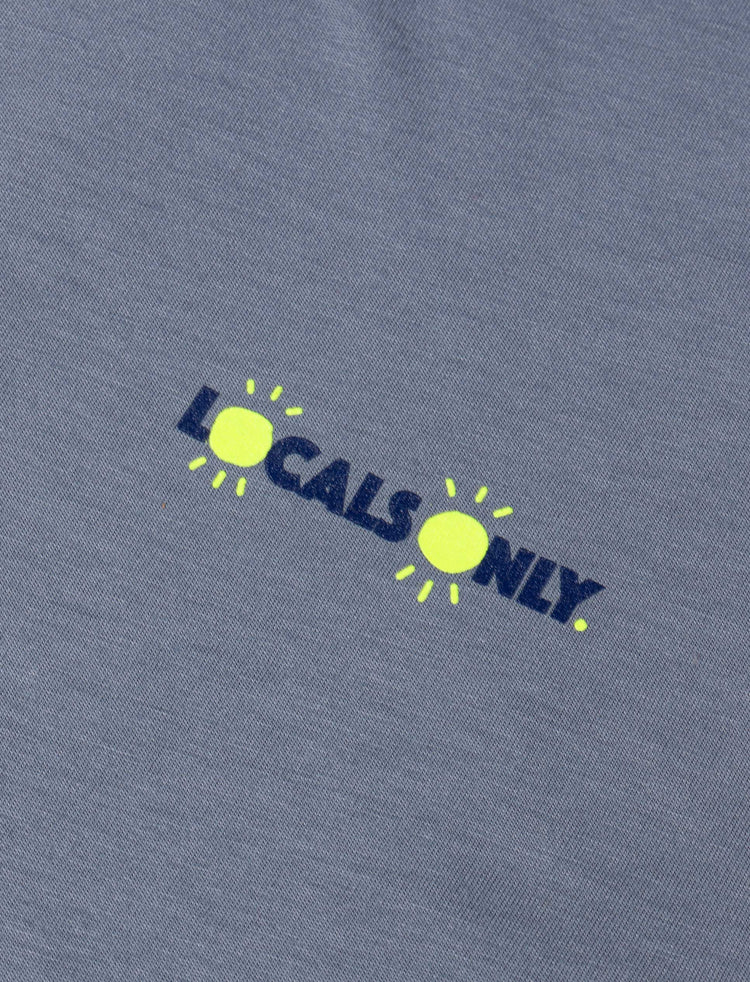 TEE-SHIRT BLEU ARDOISE LOCALS ONLY
