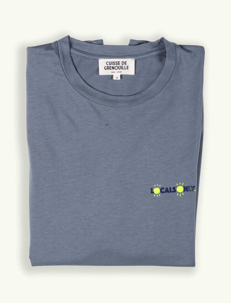 TEE-SHIRT BLEU ARDOISE LOCALS ONLY