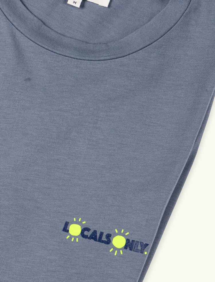 TEE-SHIRT BLEU ARDOISE LOCALS ONLY