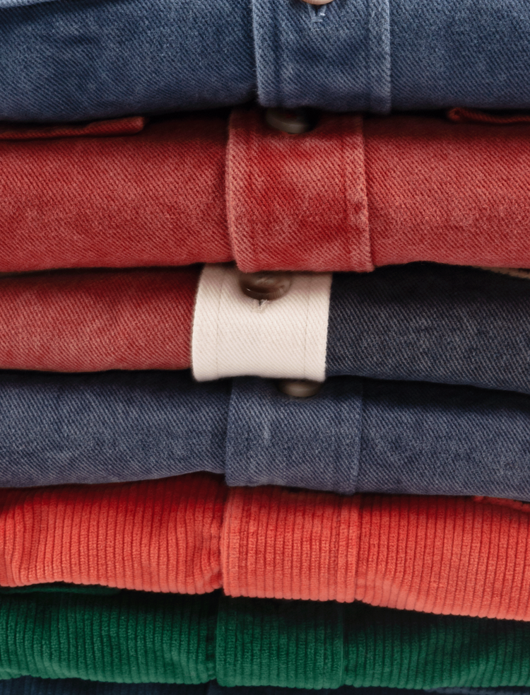 SURCHEMISE EN TWILL BLEU ARDOISE