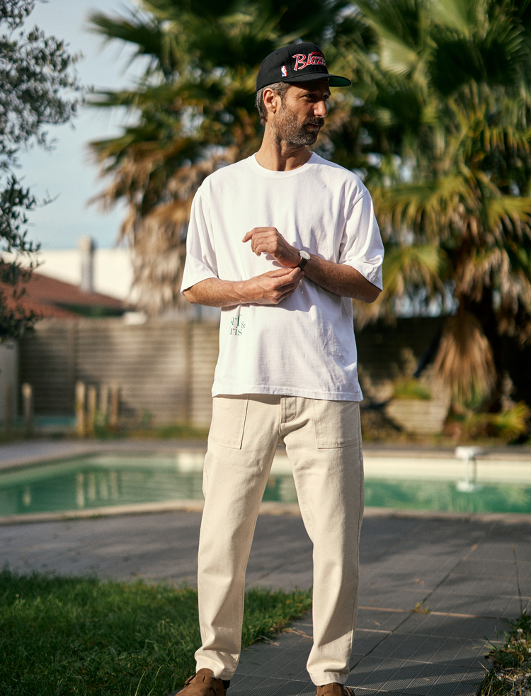 TEE-SHIRT OVERSIZE EPAIS BLANC SURF&PARIS
