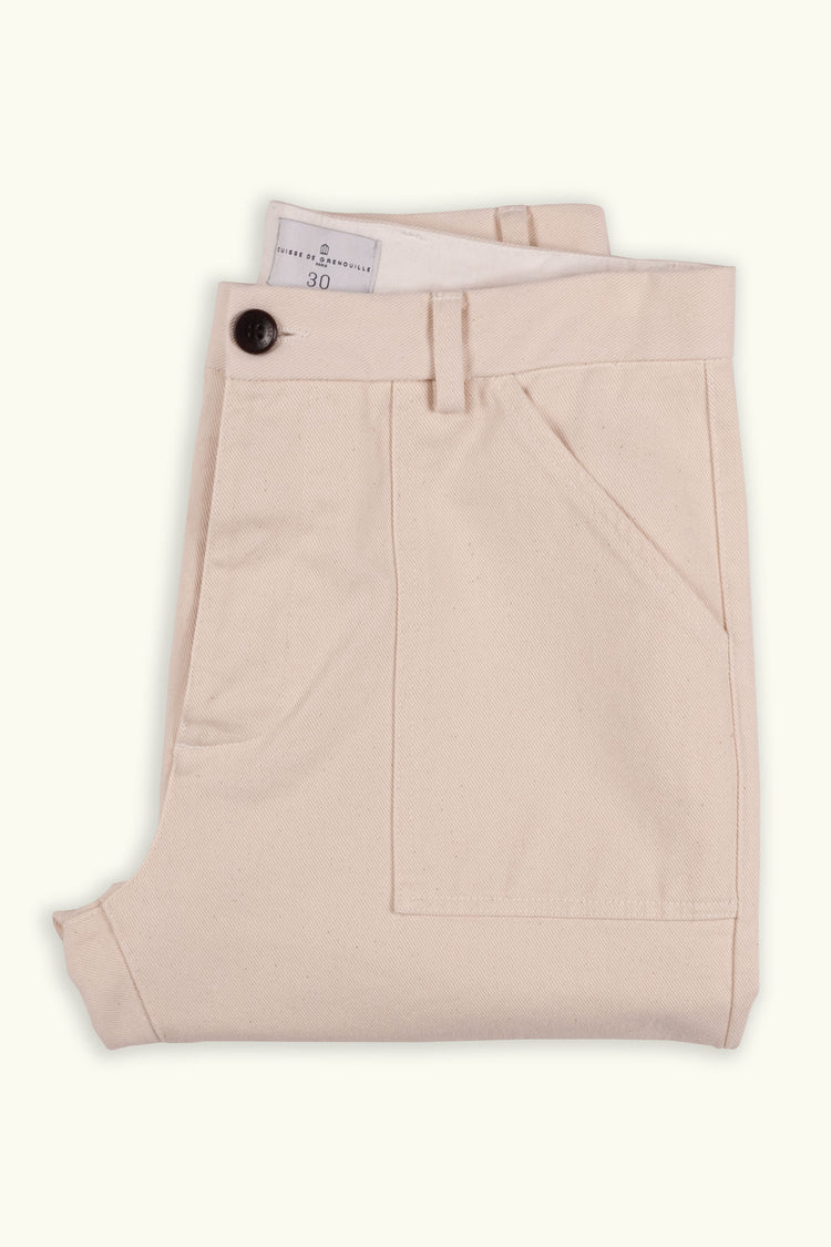 FATIGUE TROUSERS - ECRU PANTS