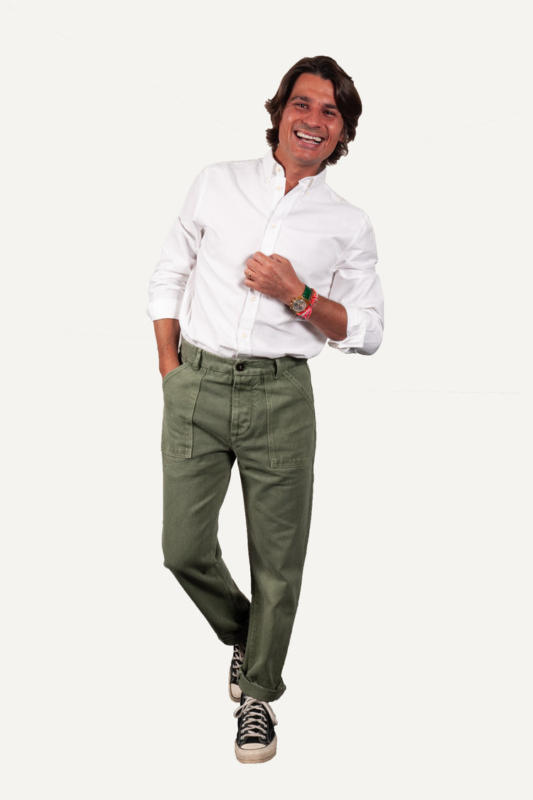 FATIGUE PANT VERT DÉLAVÉ
