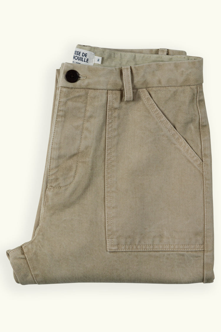 PANTALON FATIGUE VERT DÉSERT