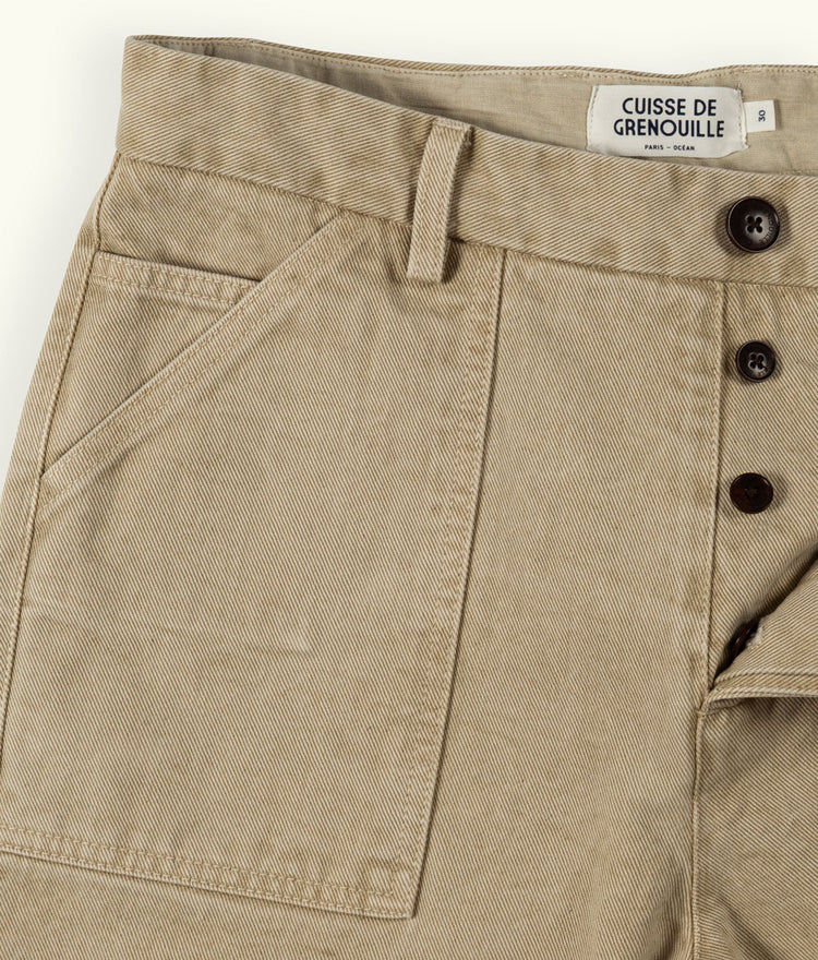 PANTALON FATIGUE VERT DÉSERT