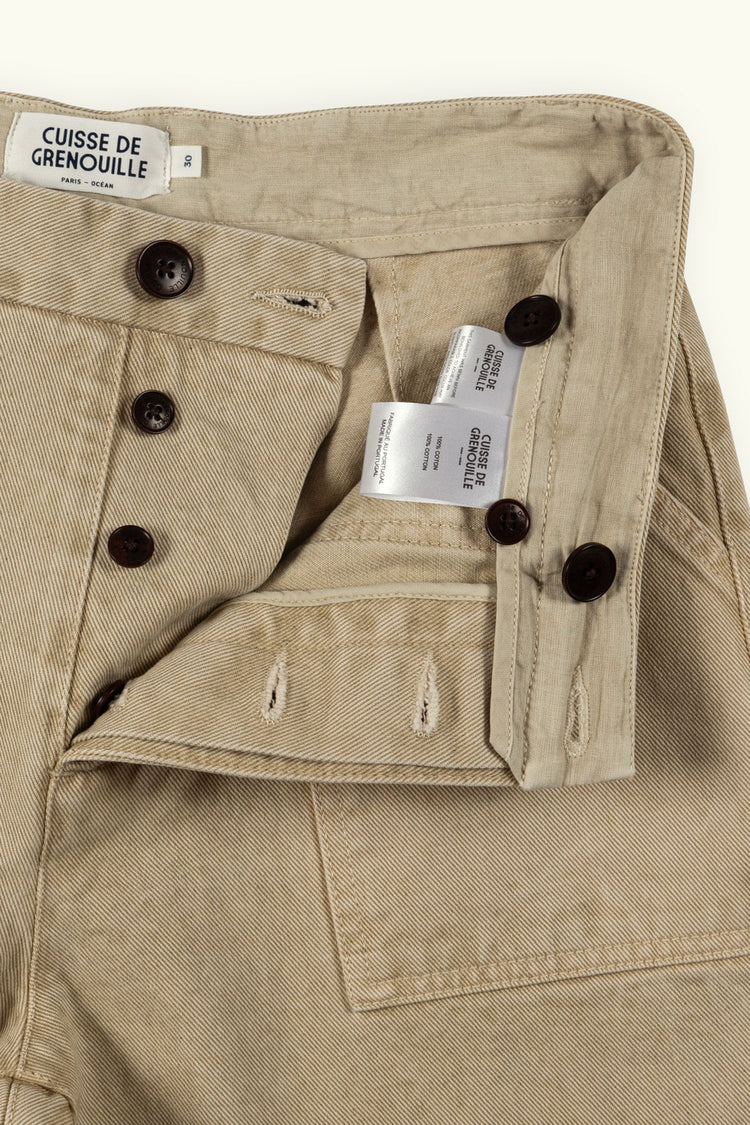 PANTALON FATIGUE VERT DÉSERT