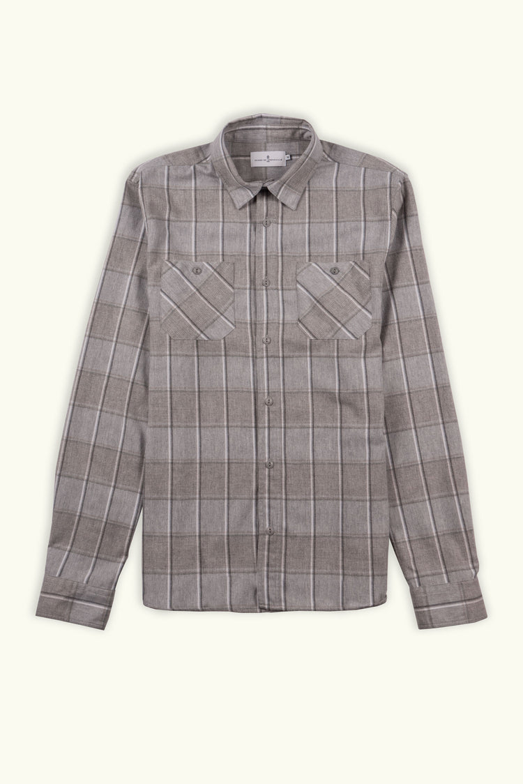 CHEMISE KLOTAIRE GRIS - BLANC
