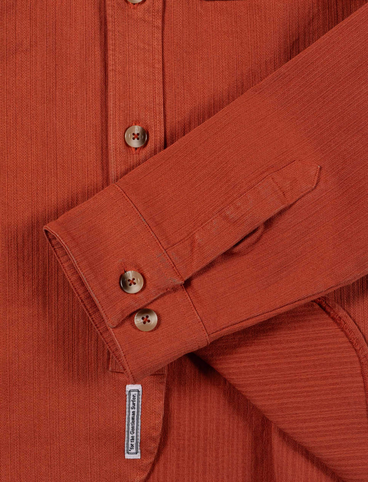SURCHEMISE TEXTURÉE ROUILLE