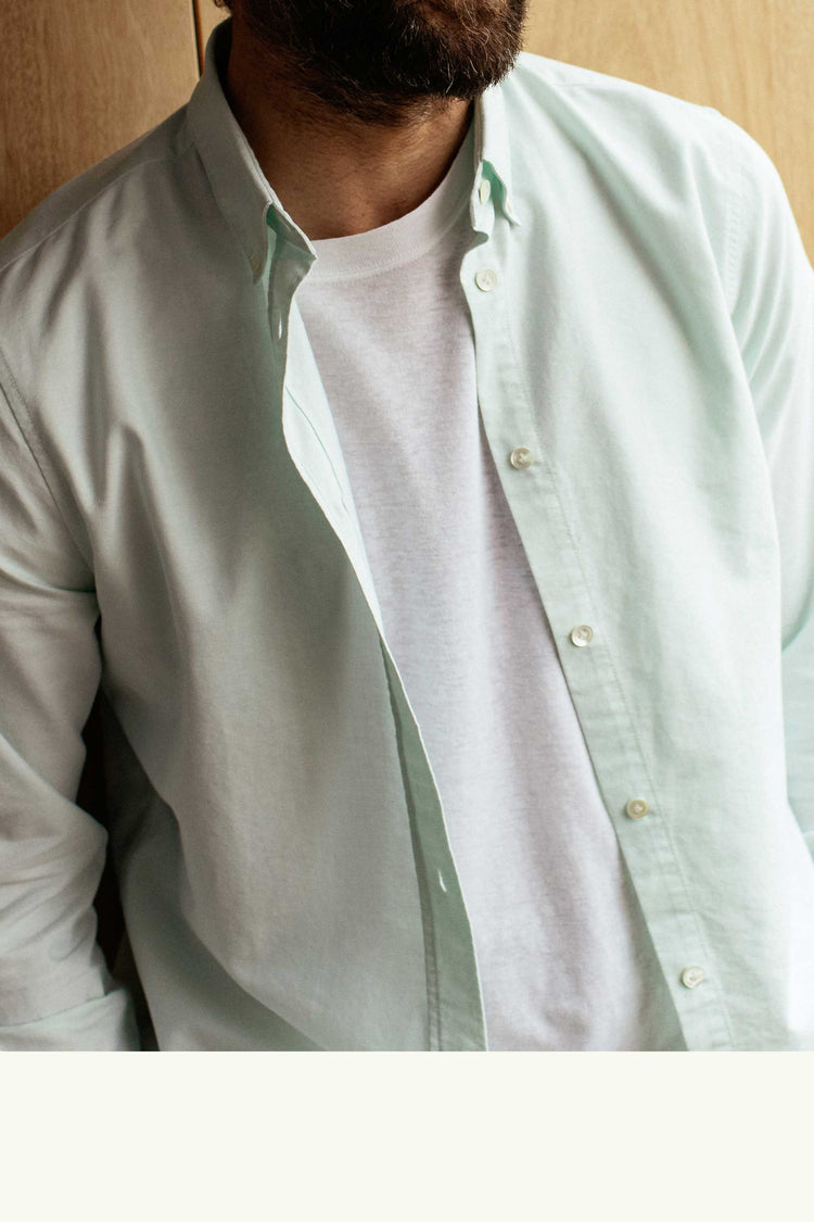 CHEMISE OXFORD CLASSIC VERT D'EAU