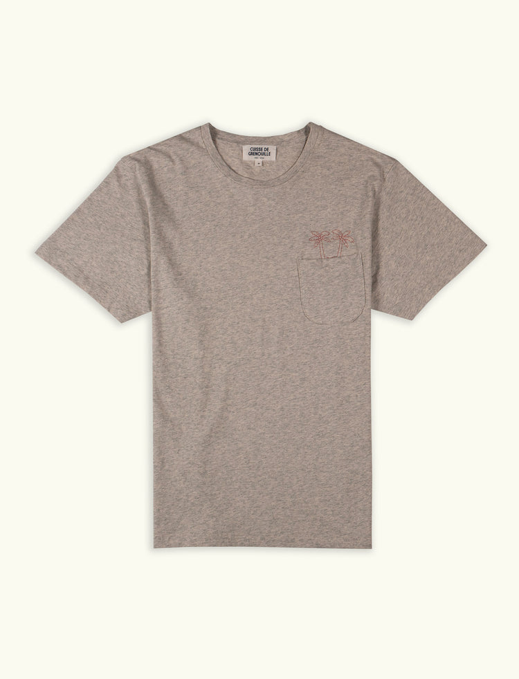 TEE-SHIRT RIO GRIS CHINÉ