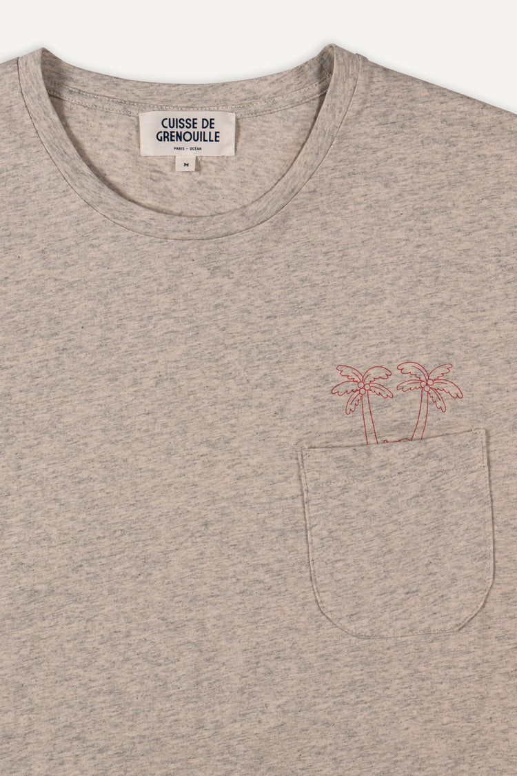 TEE-SHIRT RIO GRIS CHINÉ