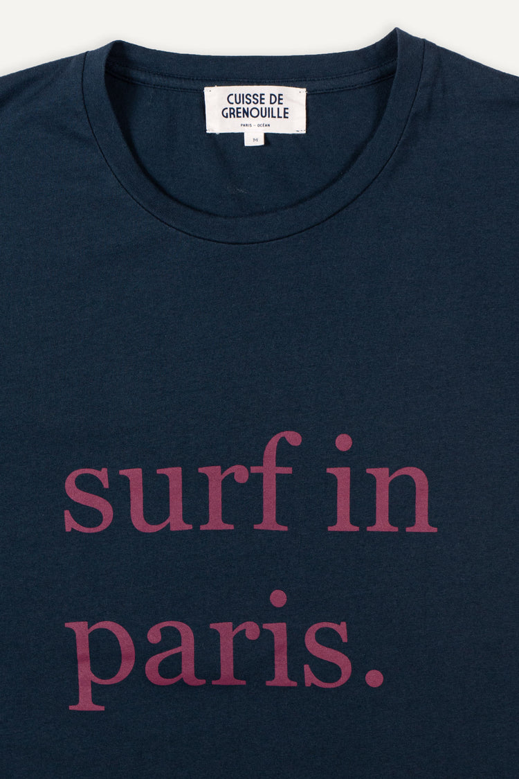 TEE-SHIRT SURF IN PARIS BLEU MARINE / ROSE