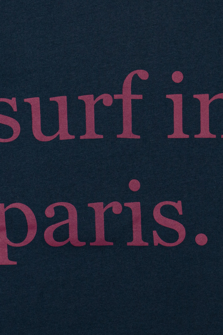 TEE-SHIRT SURF IN PARIS BLEU MARINE / ROSE