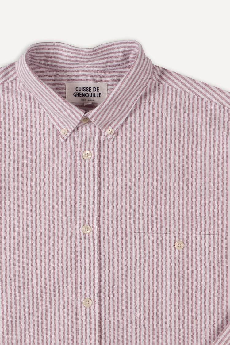 CHEMISE ROMAIN BLANC / ROUGE