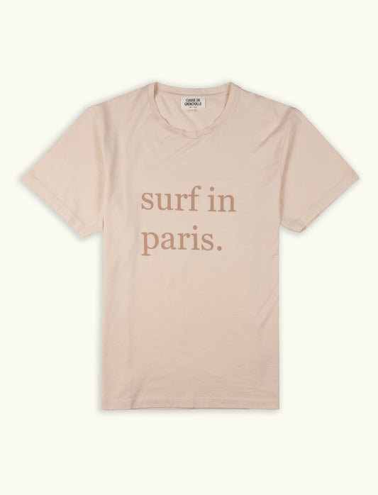 TEE-SHIRT SURF IN PARIS ECRU
