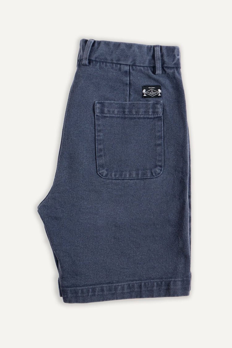 FATIGUE SHORT BLEU DÉLAVÉ