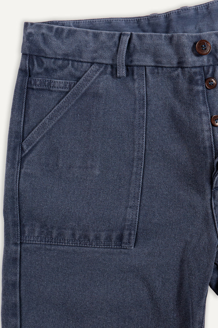 FATIGUE SHORT BLEU DÉLAVÉ