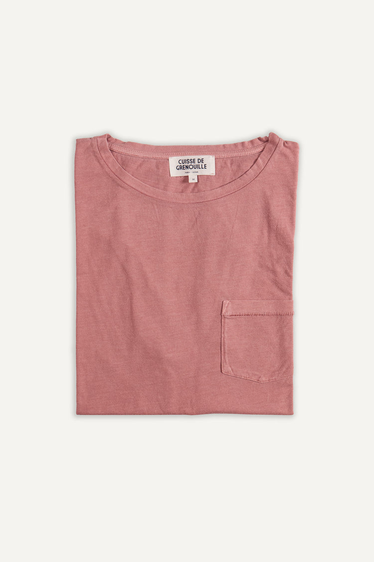 TEE-SHIRT JULIEN VIEUX ROSE