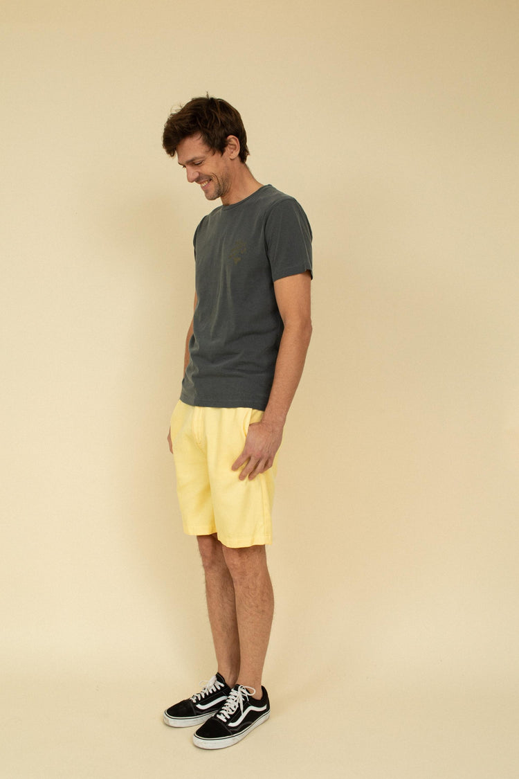 SHORTS LUDWIG YELLOW WASHED