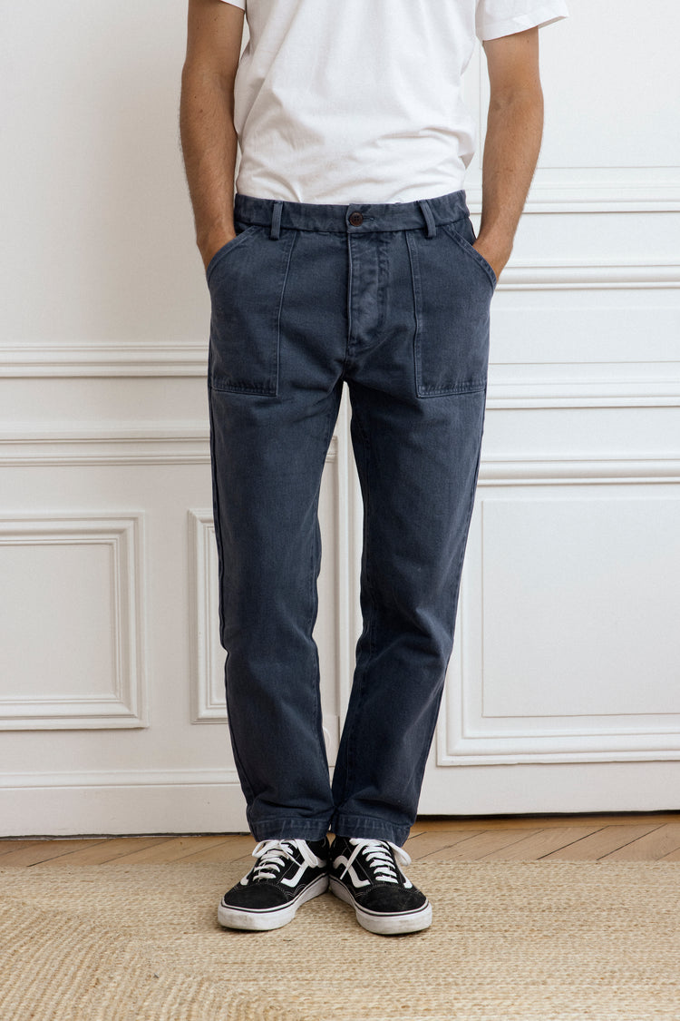 PANTALON FATIGUE - PANT BLEU DÉLAVÉ
