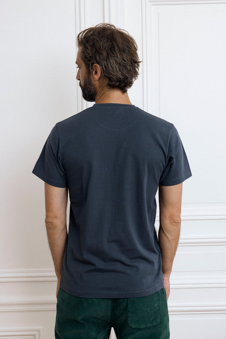 T-SHIRT SURF IN PARIS BLEU MARINE / VERT