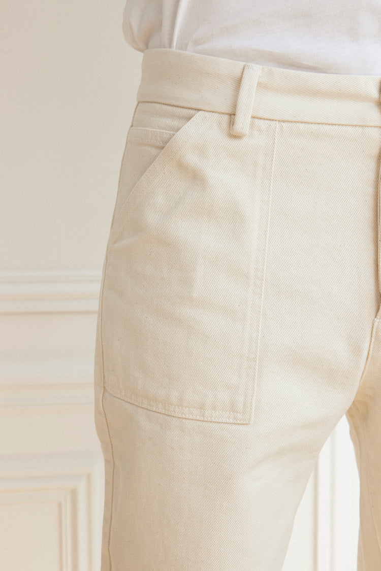 FATIGUE TROUSERS - ECRU PANTS