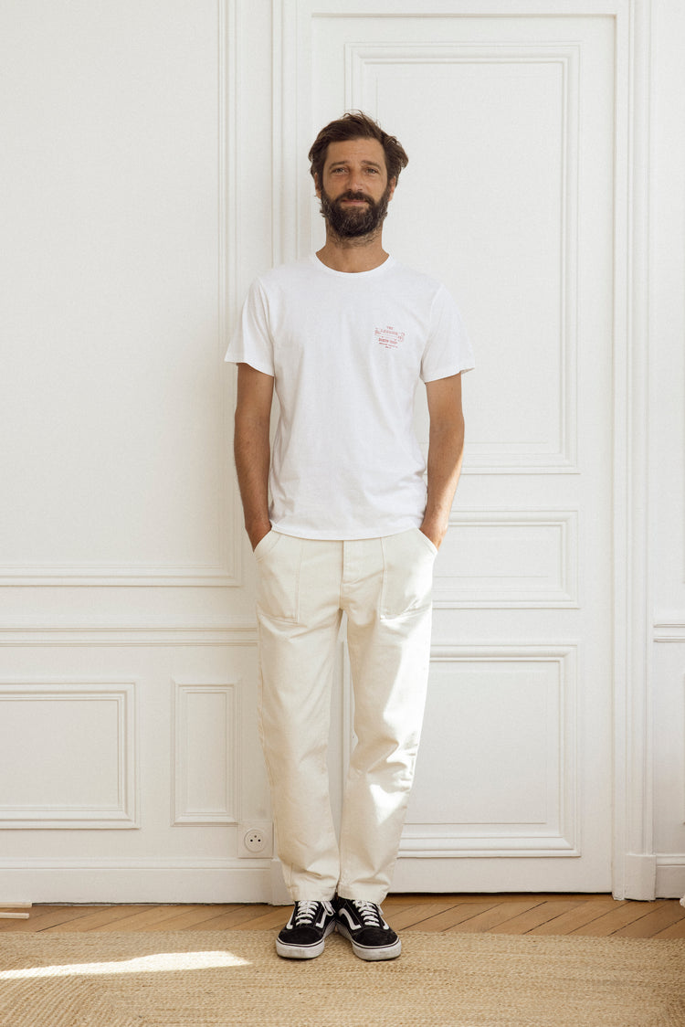 FATIGUE TROUSERS - ECRU PANTS