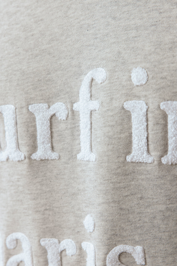 SWEATSHIRT SURF IN PARIS GRIS / BLANC