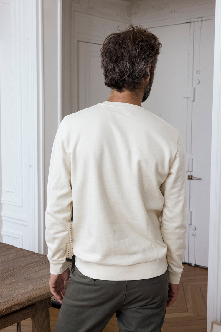SURF IN PARIS SWEATSHIRT ECRU / RED