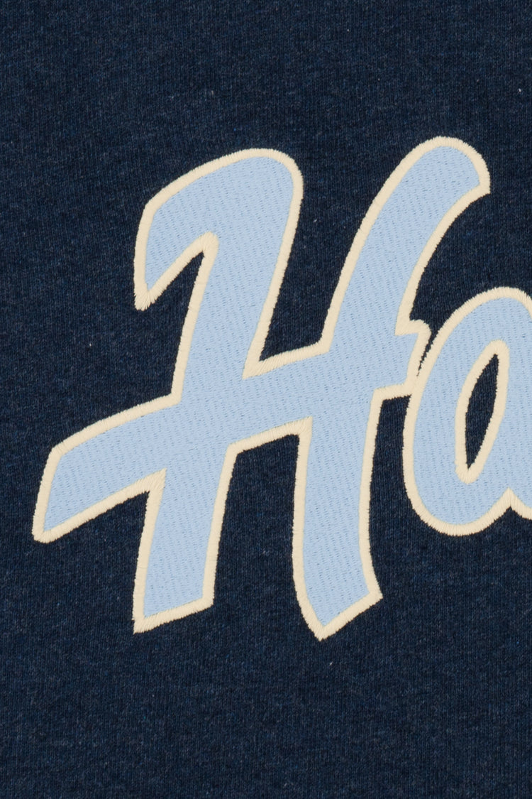SWEATSHIRT JUSTE BLEU MARINE CHINE
