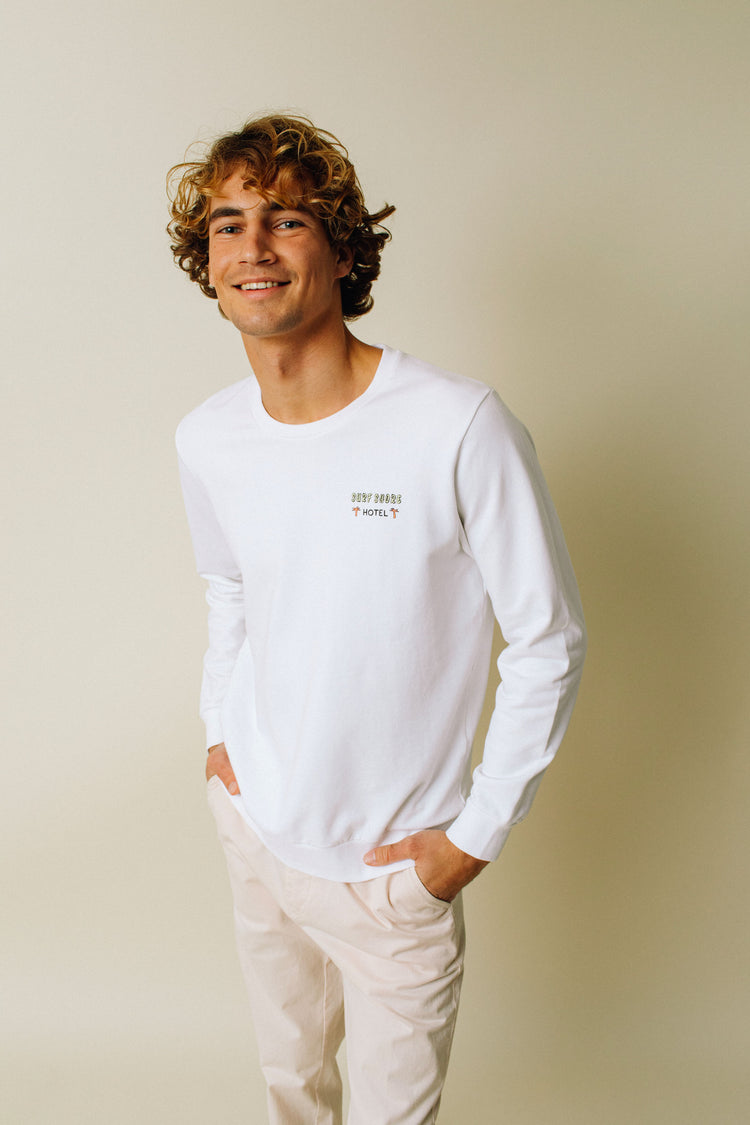 WHITE LORIS SWEATSHIRT