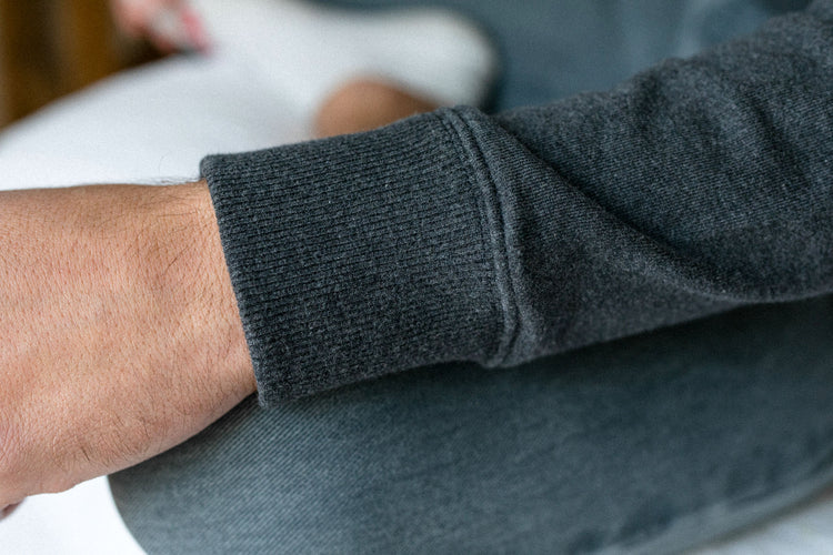 MANUELO DARK GRAY MELANGE SWEATSHIRT