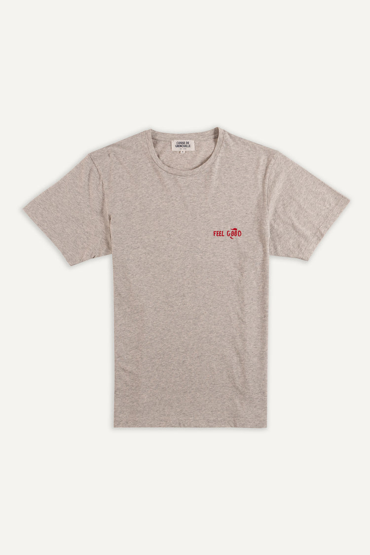 TEE-SHIRT PAKO GRIS CLAIR CHINÉ