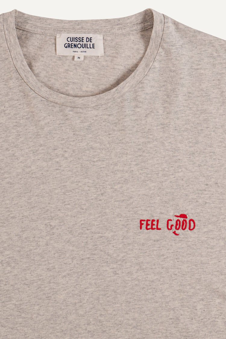 TEE-SHIRT PAKO GRIS CLAIR CHINÉ