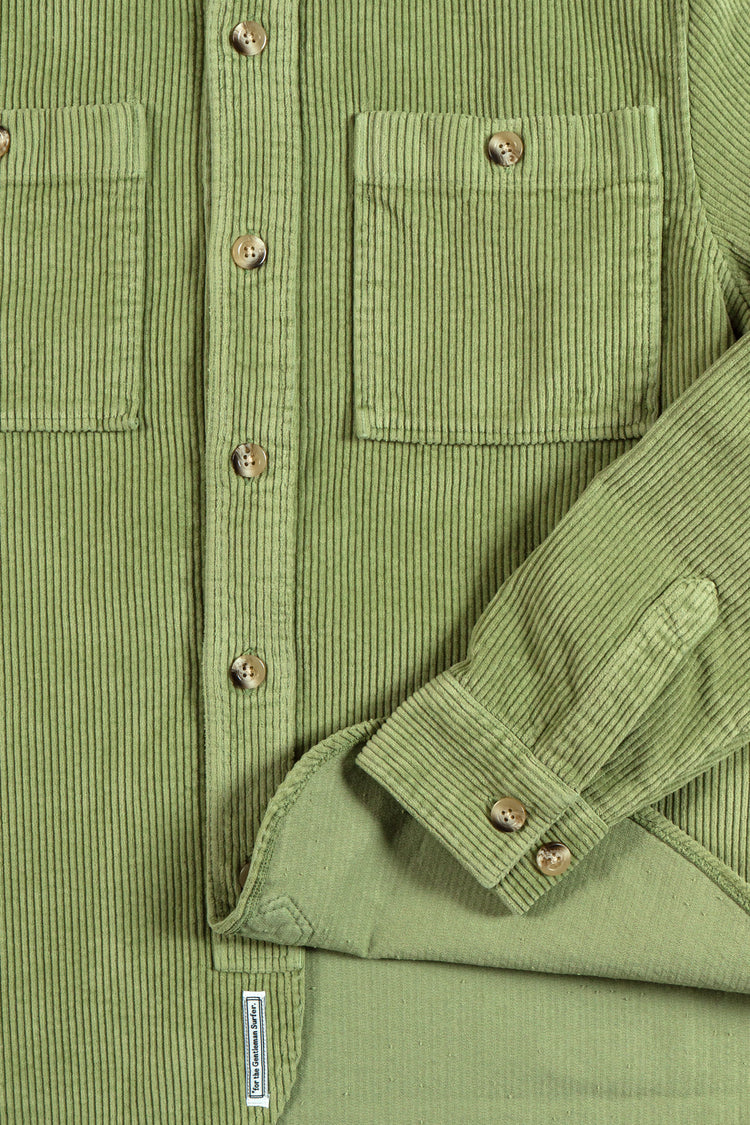 SURCHEMISE VELOURS VERT
